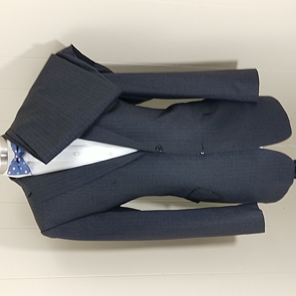 ReDA Super 130's Charcoal Purple Pinstripe Suit